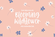 Blooming wildflower cute font, a Handwritten Font by BilberryCreates (Thumbnail 1 of 12)