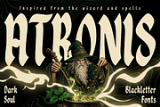Atronis - Pop Blackletter Fonts, a Blackletter Font by Konstantine Studio (Thumbnail 1 of 5)
