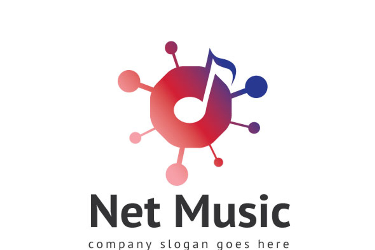 Net Music Logo, a Branding & Logo Template by Mariyana