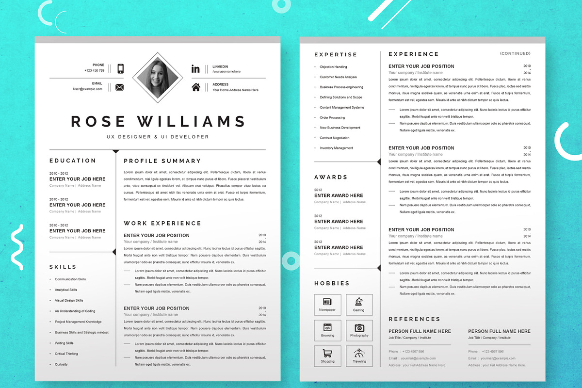 JOB WINNING RESUME - 50 TEMPLATES, a Resume Template by ResumeInventor (Photo 162 of 184)