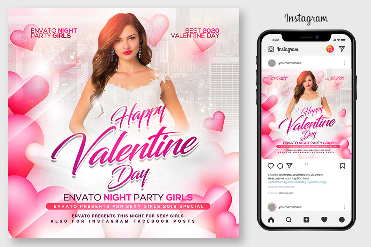 100 Night Club Party Flyers Bundle, a Flyer Template by graphicforest (Photo 34 of 72)