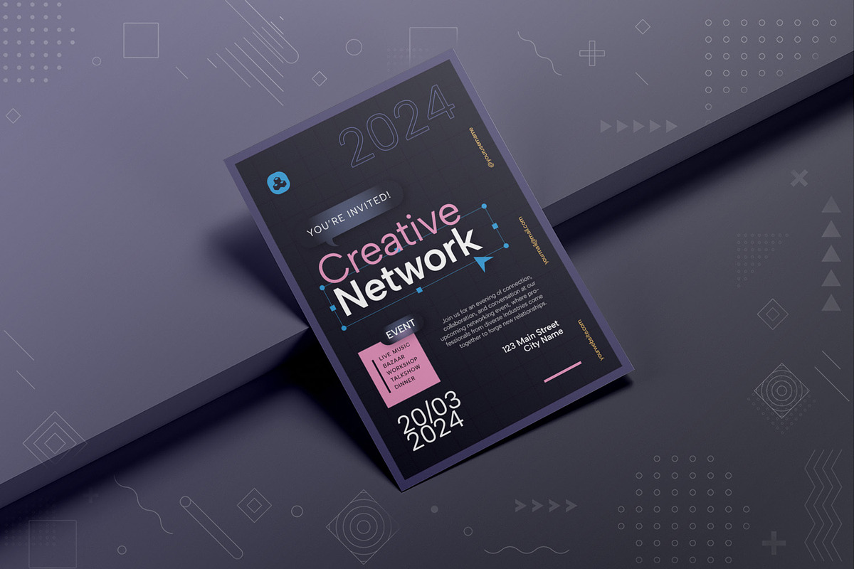 Network Fest Event Invitation, an Invitation Template by Fannan Studio (Photo 2 of 2)