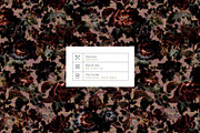 Velvet Noir Floral prints & elements, a Pattern Graphic by Pink Linen (Thumbnail 4 of 14)