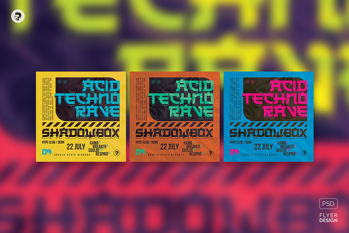 Shadowbox 09 – Party Flyer, Poster, a Flyer Template by pixelsao (Photo 2 of 2)