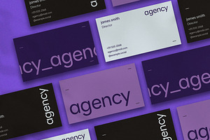 Purple Accent Corpo Business Cars, a Business Card Template by wavebreak