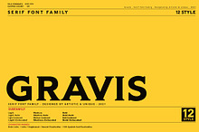 Gravis - Serif font family