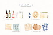Picnic Time - Illustrations Set, a Food Illustration by Julia M. Watercolor (Thumbnail 5 of 16)