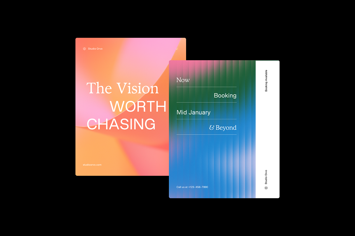 Minimalist Gradient Social Media Kit, a Social Media Template by Studio Provo (Photo 2 of 7)