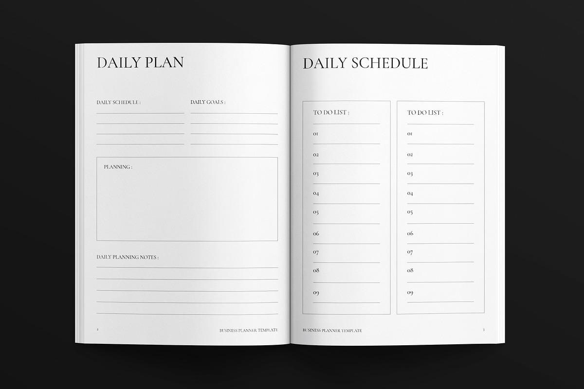Planner Template, a Brochure Template by E-Type (Photo 2 of 7)
