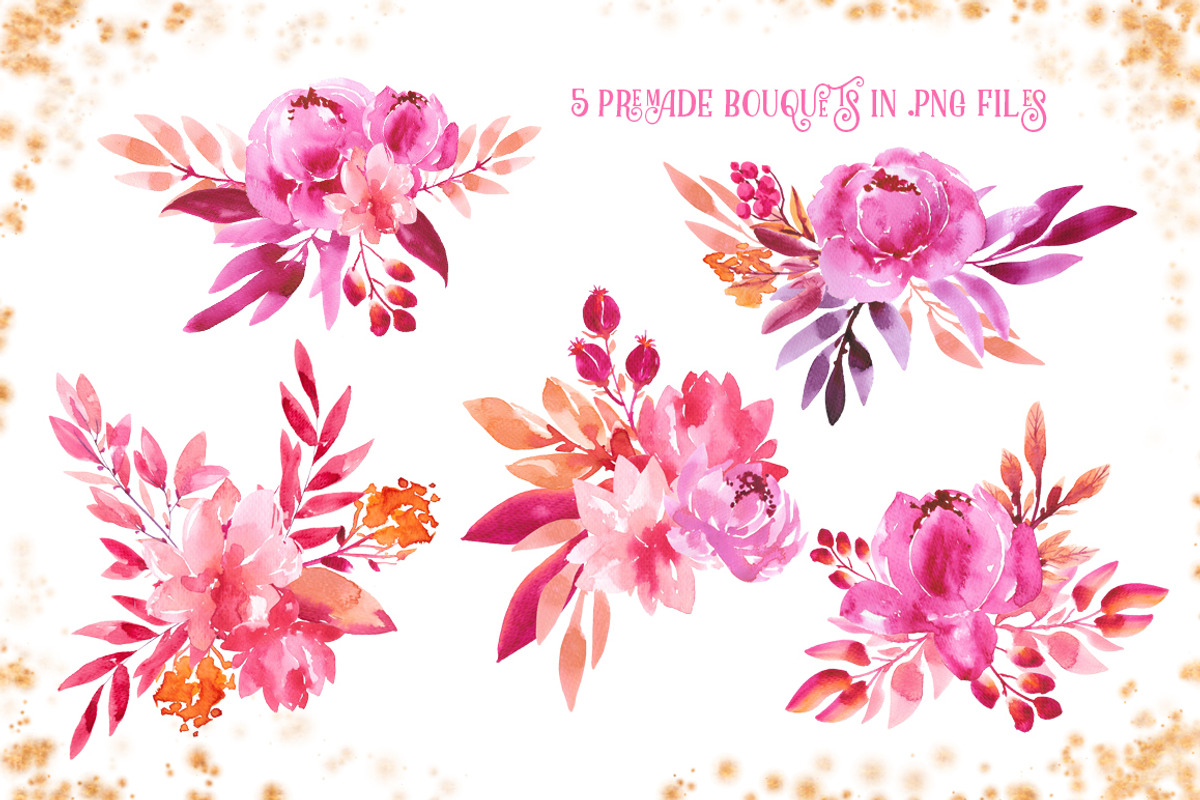 Be my Valentine - watercolor set, an Illustration by Charushella (Photo 4 of 9)