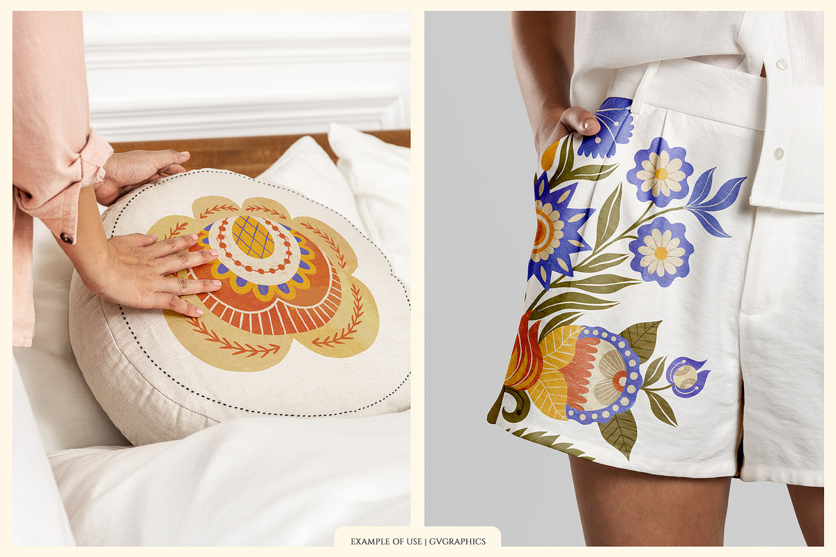 Folk Spring Illustrations, a Decorative Illustration by GVGraphics (Photo 11 of 14)