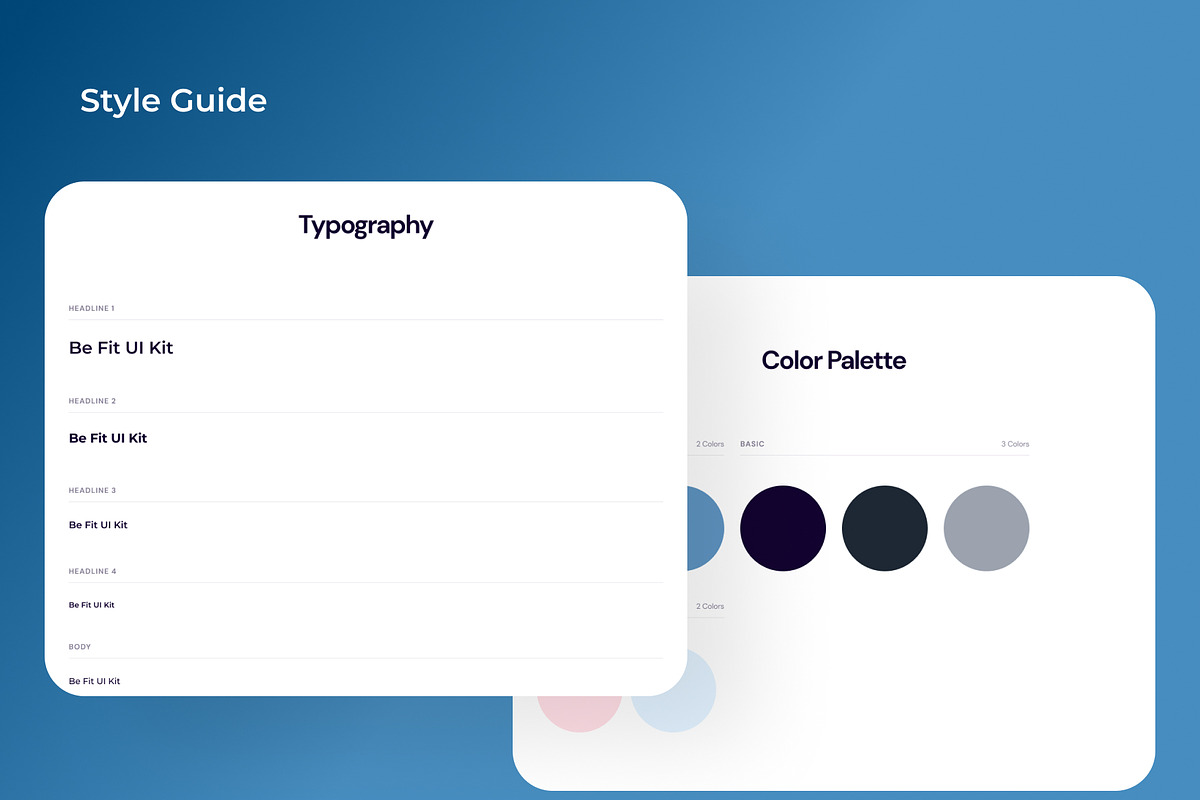 Be Fit - Fitness App UI Kit Template, an App Template by AE.design (Photo 6 of 6)