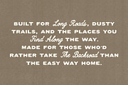 Dusty Trails, a Script Font by Davide Bassu (Thumbnail 5 of 14)