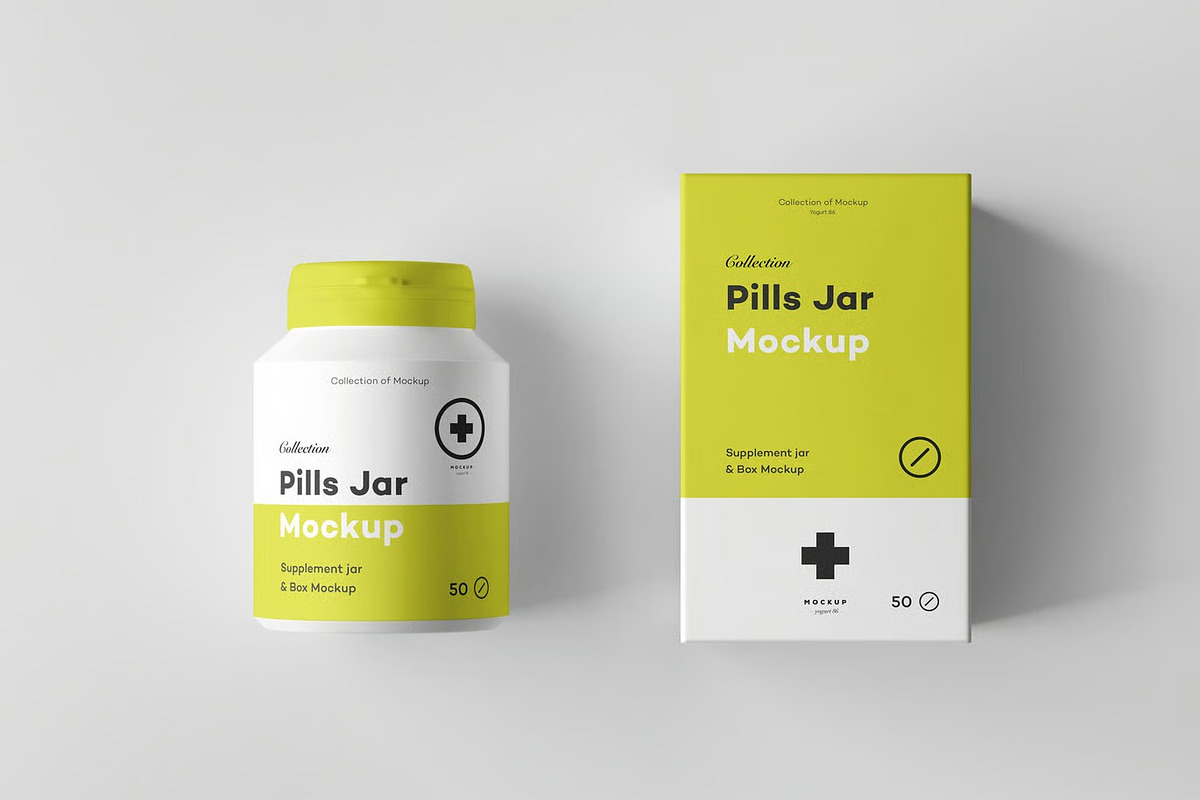 Pills Jar Mockup, a Packaging Mockup by zippypixelstudio (Photo 10 of 13)