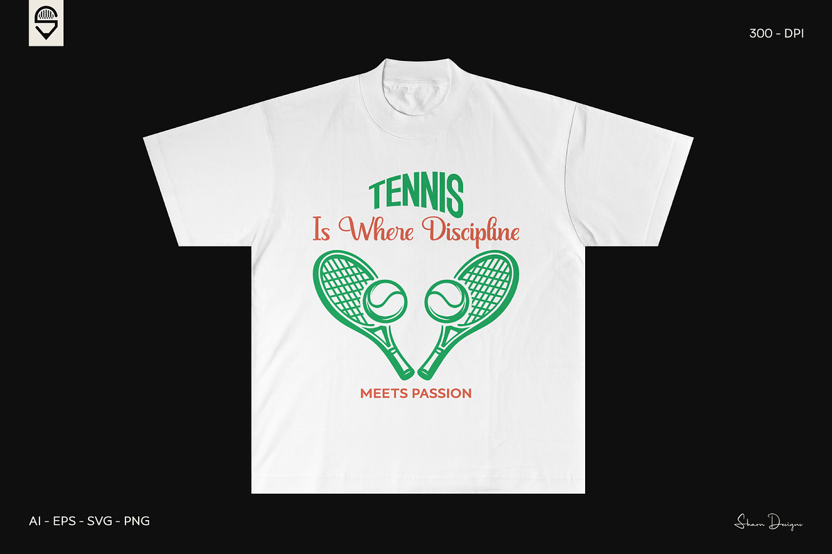 Retro Tennis Ball T-Shirt Bundle, a Sport Illustration by shaondesigns (Photo 5 of 5)