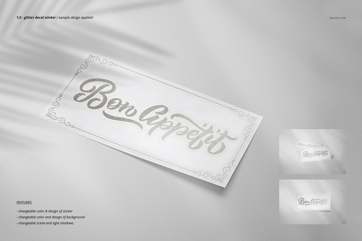Decals Stickers Mockup Set, a Merchandise Mockup by creatsy5 (Photo 21 of 24)