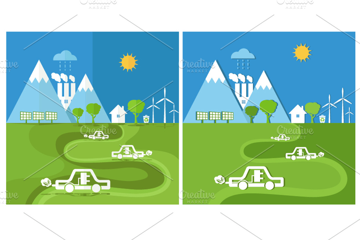 Green energy, an Illustration by UVAconcept
