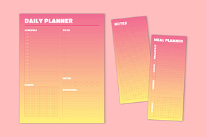 Ombre Planner Set