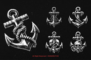 10 Bundle Dark Art Anchor Sea Sail, an Illustration by Morspective (Thumbnail 3 of 7)