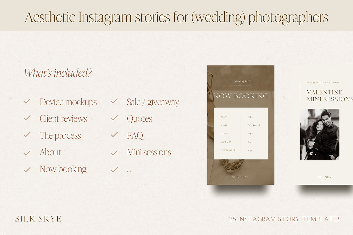 Aesthetic Instagram Story Templates, a Social Media Template by Wonderlik Webdesign (Photo 7 of 10)