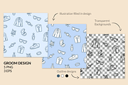 Wedding Hand drawn Pattern Set, a Pattern Graphic by CreativeChristiana (Thumbnail 5 of 7)