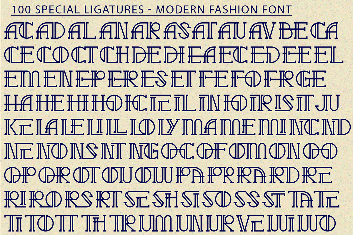 Modern Fashion Font, a Sans Serif Font by 177Studio (Photo 7 of 8)