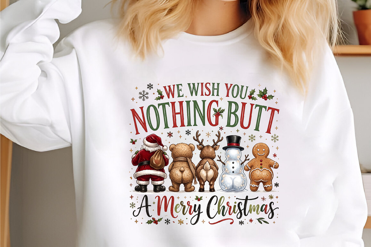 Nothing Butt a Merry Christmas PNG, a Seasonal Illustration by designcity5 (Photo 2 of 4)