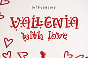Vallenia With Love, a Sans Serif Font by Joko Setiono (Thumbnail 1 of 7)