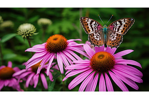 pollinator isolated coneflower, an Animal Photo by pikepicture