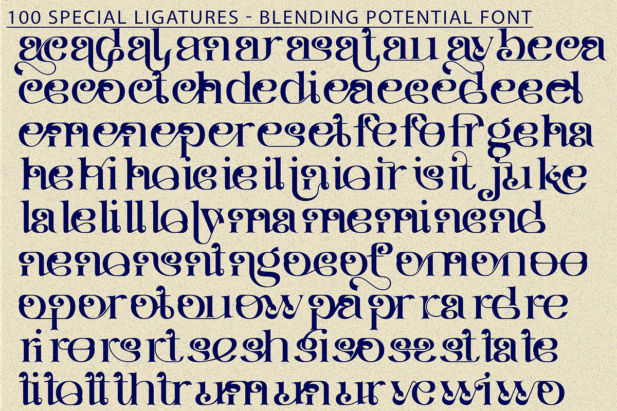 Blending Potential - Elegant Font, a Serif Font by 177Studio