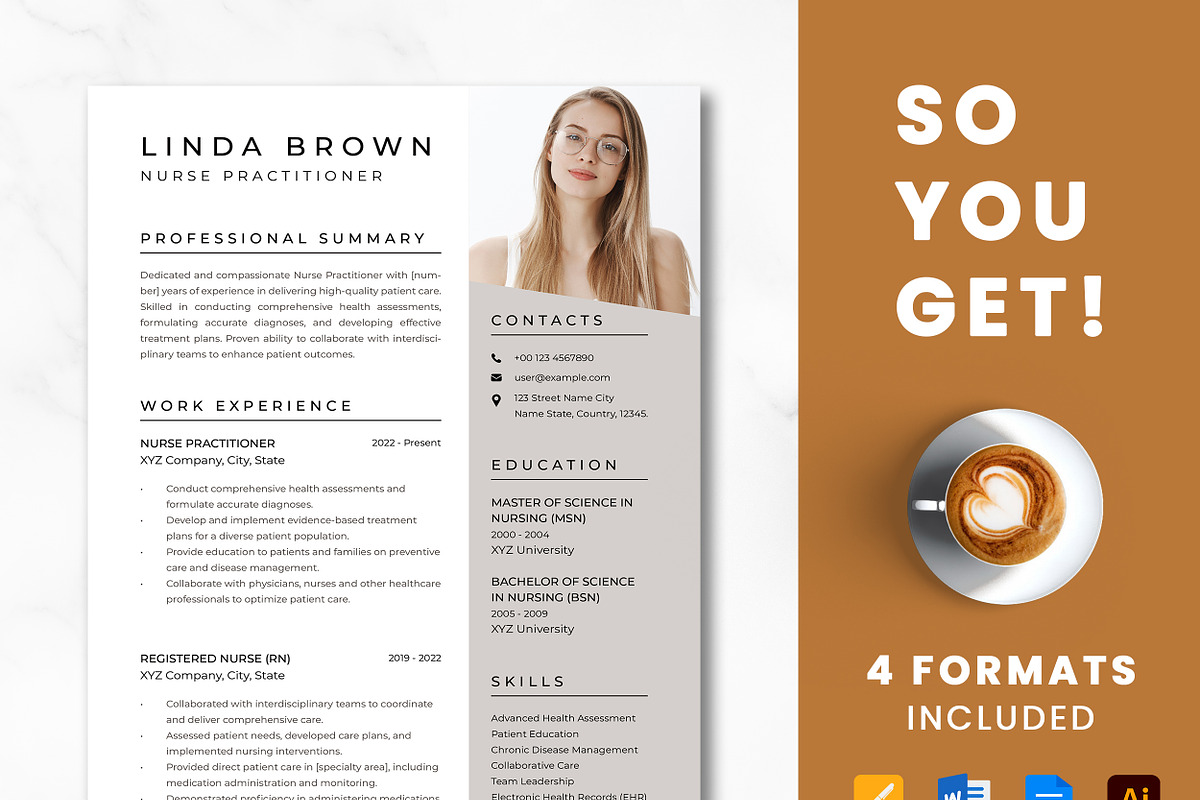 Nurse Practitioner Resume Template preview 8