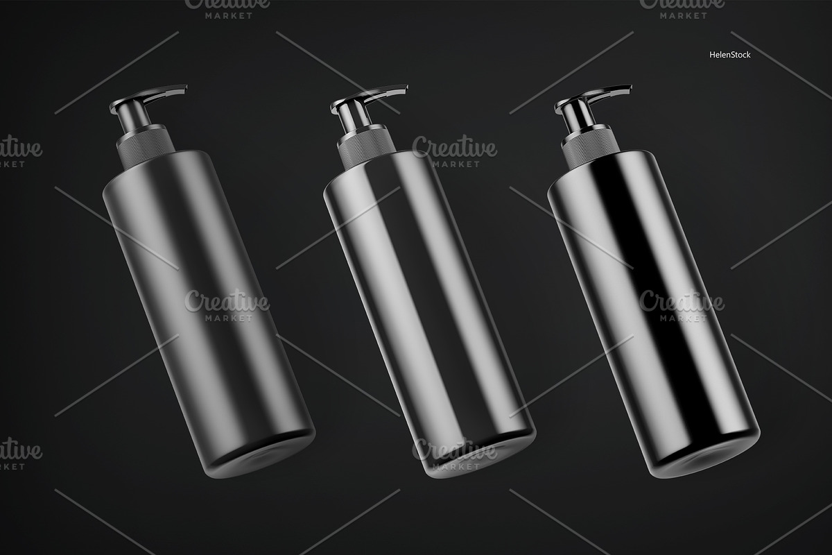 Soap Bottle Mockup - Halfside View, a Pens & Pencil Mockup by HelenStock (Photo 6 of 8)