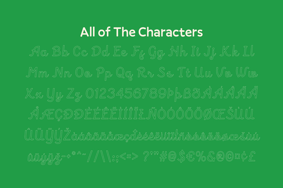CS Rafles Dashed, a Script Font by Craft Supply Co. (Photo 8 of 8)