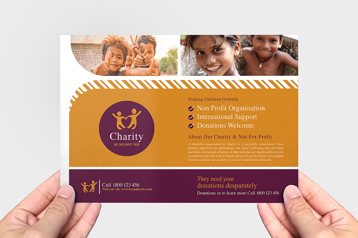 Charity Templates Pack, a Flyer Template by BrandPacks (Photo 7 of 10)