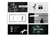 Black & White Facebook Ad Templates, a Social Media Template by Wild Ones (Thumbnail 4 of 9)