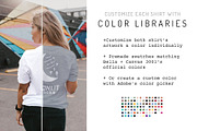 Women's Bella Canvas 3001 Back, a Shirt Mockup by Moonlit Mocks (Thumbnail 2 of 6)