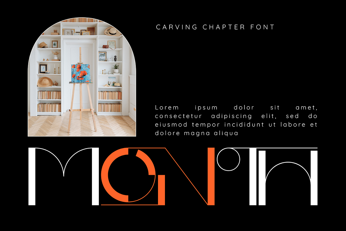 CARVING CHAPTER - ART DECO FONT, a Sans Serif Font by 177Studio (Photo 6 of 8)