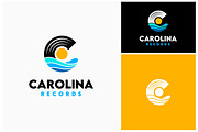 Letter C Sea Waves Vinyl Record Logo, a Branding & Logo Template by Enola99d (Thumbnail 1 of 2)