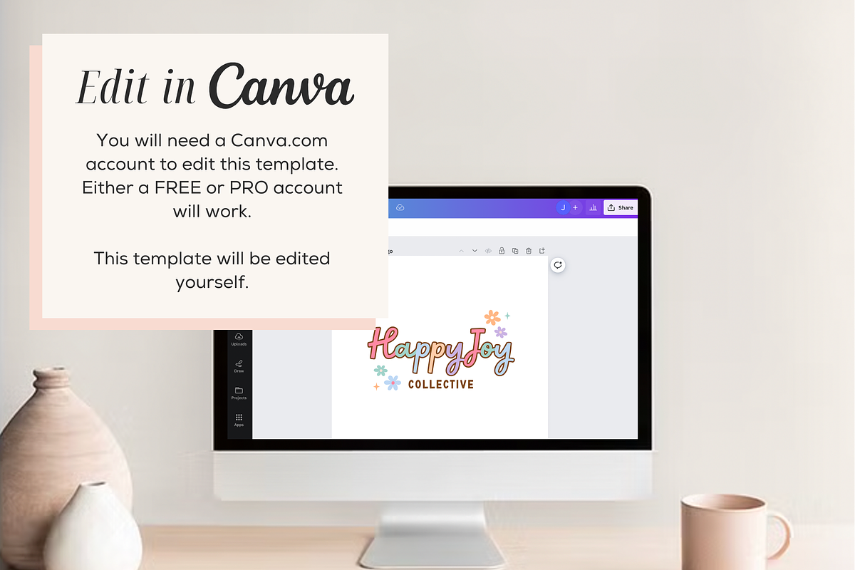 Rainbow Logo Brand Canva Template, a Branding & Logo Template by Summit Avenue (Photo 4 of 8)