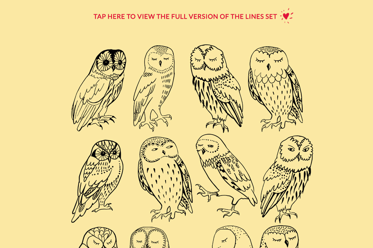 Colorful owls: Seamless pattern, an Animal Illustration by Volga_Store (Photo 6 of 10)