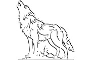 Alpha Wolf Silhouettes Bundle, an Animal Illustration by Designer_Momina (Thumbnail 17 of 21)