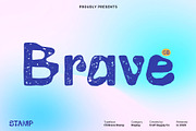 CS Brave Stamp, a Sans Serif Font by Craft Supply Co. (Thumbnail 1 of 8)