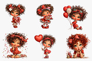 Quirky birthday girl clipart, an Illustration by CreationArt (Thumbnail 5 of 5)