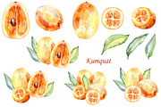Watercolor tropical fruits., an Illustration by TaPilipa (Thumbnail 19 of 39)