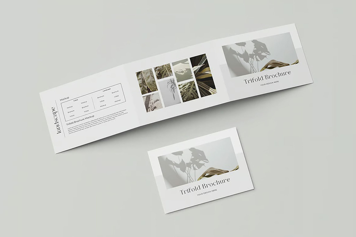 A4 Landscape Trifold Brochure Mockup, an Advertising Mockup by Hubzway (Photo 7 of 7)