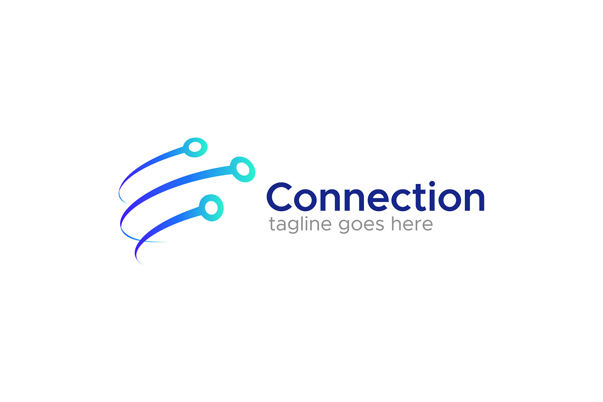 Connection Network Technology Logo, a Branding & Logo Template by Signatoro (Photo 1 of 3)