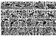 Vintage Animals and Pets Folk Art, a Decorative Illustration by devastd (Thumbnail 8 of 29)