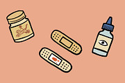Medical care illustrations, a Healthcare Illustration by Yuelan (Thumbnail 1 of 4)
