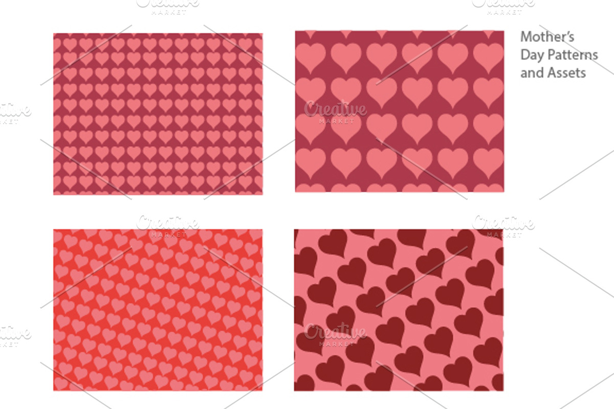 Mother's Day Patterns (and Assets), a Pattern Graphic by SUBCUTANEO STORE (Photo 2 of 5)