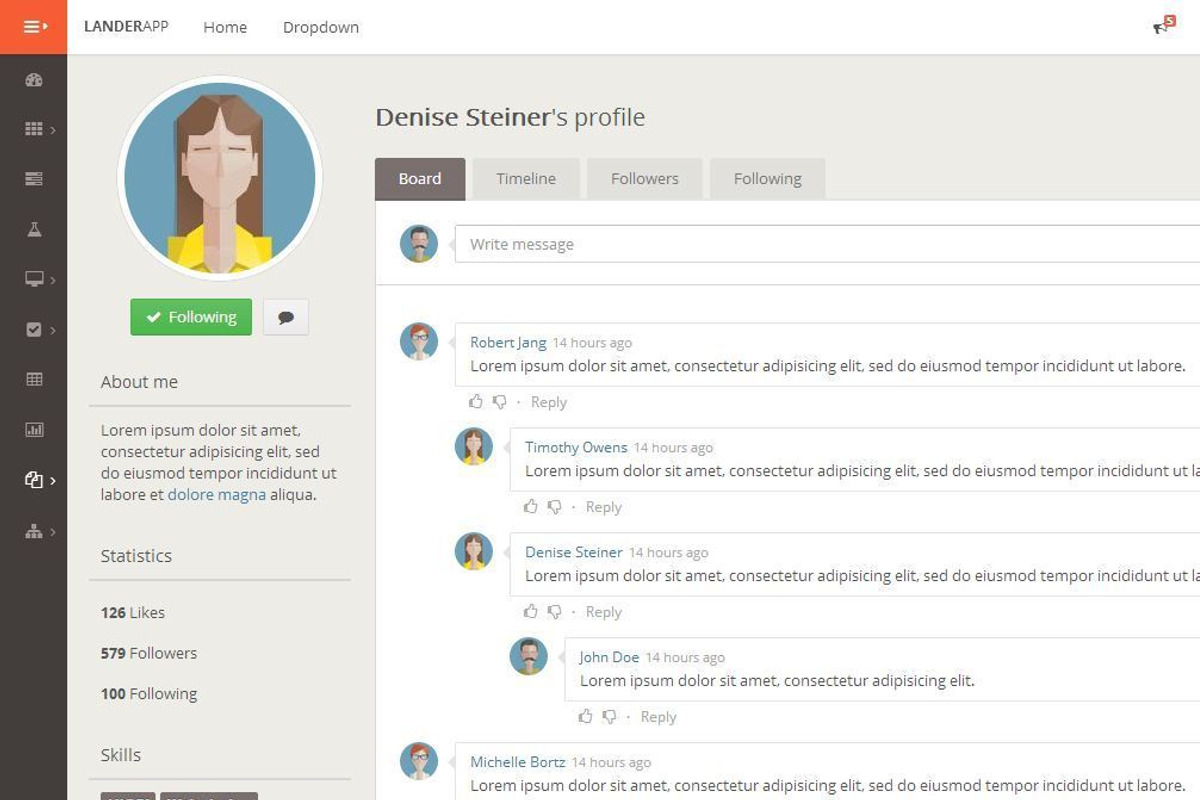 LanderApp - Responsive WebApp, a Bootstrap Template by Optimistic Designs (Photo 2 of 5)